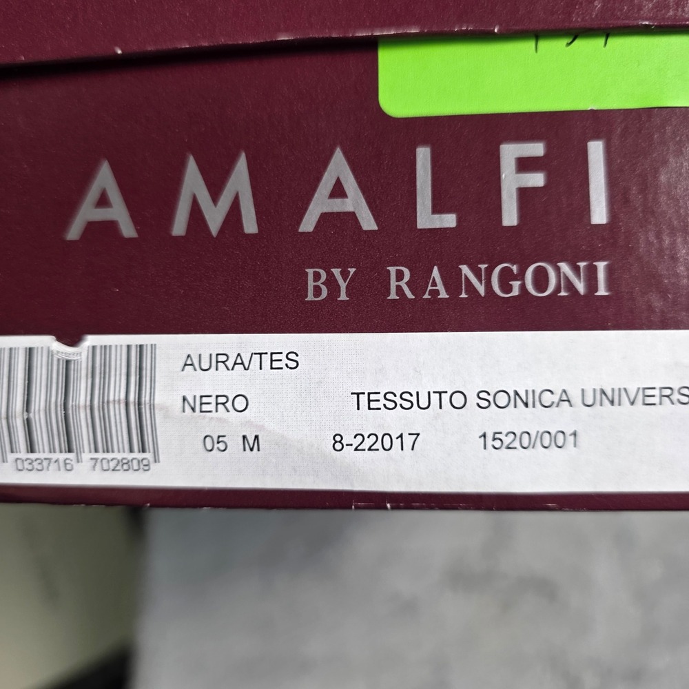 Amalfi Rangoni Black Italian‎ Leather Stretch Calf Knee High Heel Boots 5M NEW✨ - Picture 7 of 10